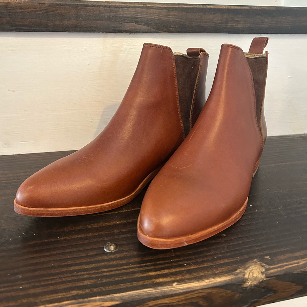 Nisolo Everyday Chelsea boot, brandy, 8.5